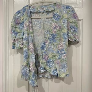 & Other Stories wrap around floral top